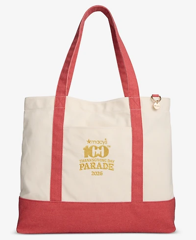 Macy's 100th Thanksgiving Day Parade 2026 Large Canvas Tote Bag, Macy's Exclusive
