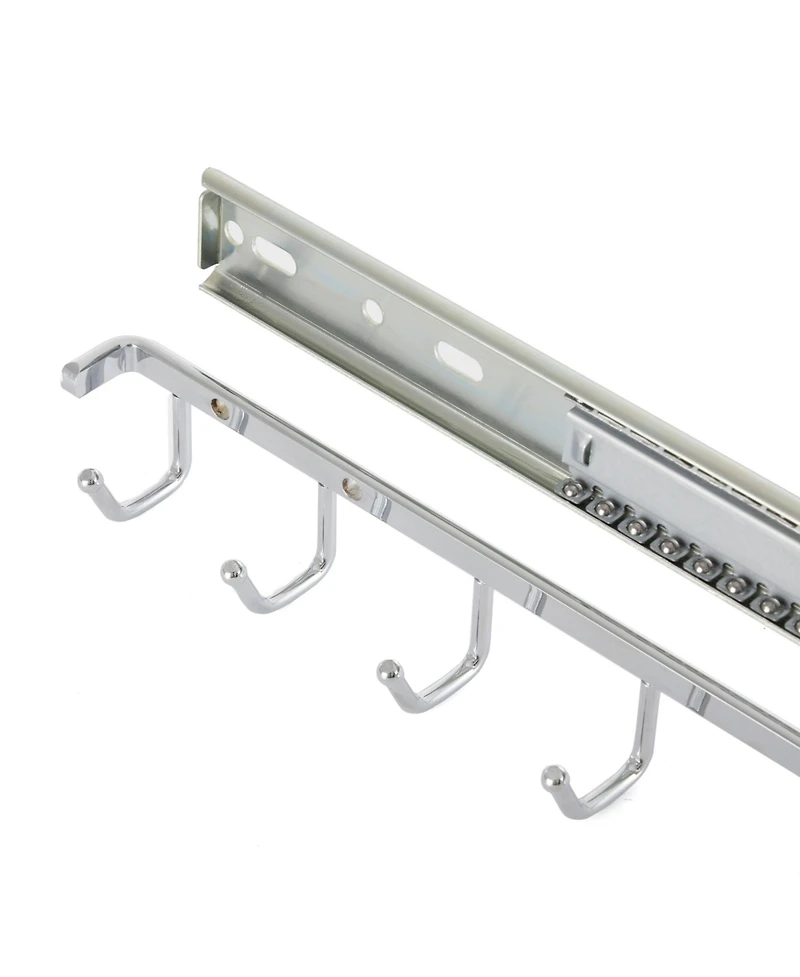 Rev-a-Shelf Sidelines 14" Deluxe Belt Rack Organizer, Chrome, Cbrsl-14-cr-1