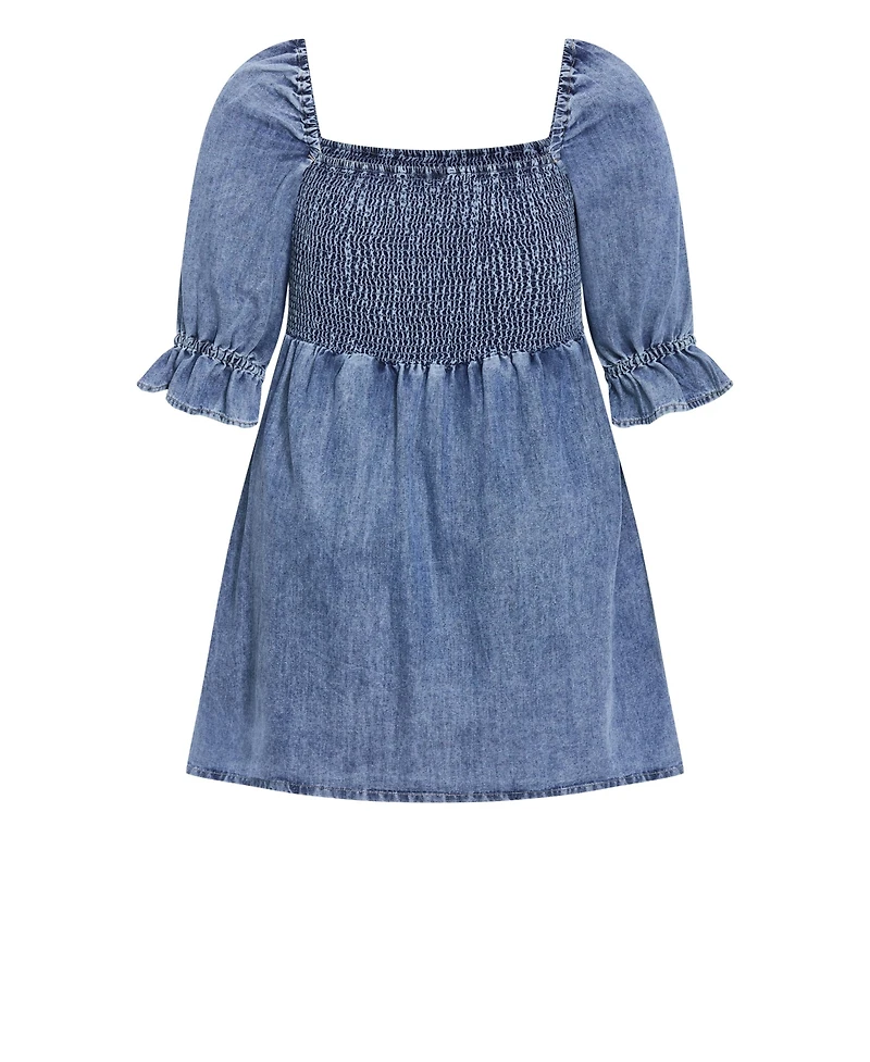 City Chic Women's Kaitlyn Denim Midi Dress