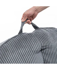 Streamdale FurnitureGiant Corduroy Bean Bag Chair with Armrests - Large Adult Sofa