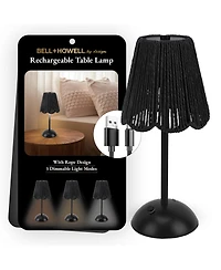Bell + Howell Rechargeable Rope Design Portable Led Light with 3 Dimmable Modes Table Lamp