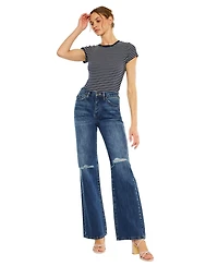 KanCan Women's Montana Ultra High Rise Flare Jeans