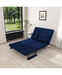 Streamdale Furniture 46" Wide 5-in-1 Convertible Folding Sofa Bed with Adjustable Backrest