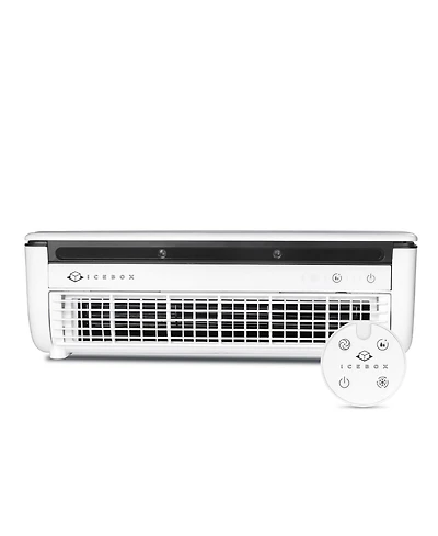 IceBox Cooling Mist Fan, Small Portable Fan with Evaporative Humidifier