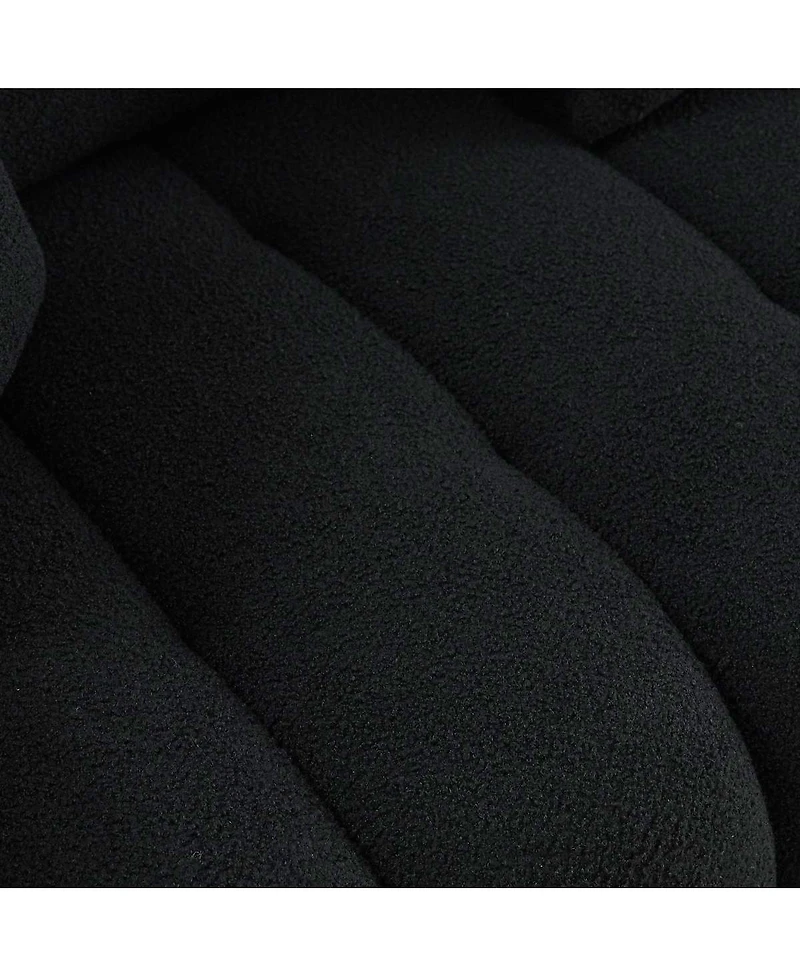 Streamdale Furniture 79.5" Premium Teddy Fabric 3-Seater Sofa with Solid Wood Frame