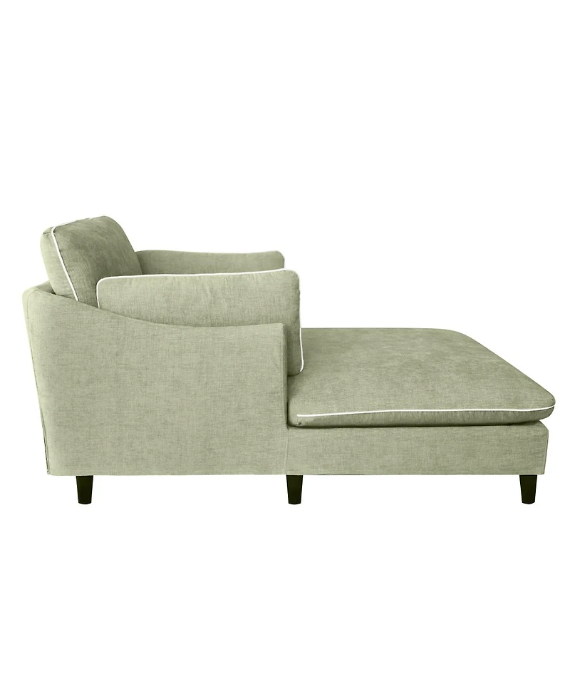 Streamdale Furniture Modern 51.2" Chaise Lounge Sofa Bed with Pillows