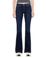 KanCan Women's Heidi Mid Rise Flare Jeans