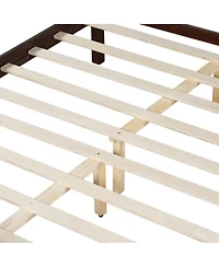 Streamdale Furniture Minimalist Flat Panel Bed with Headboard and Footboard