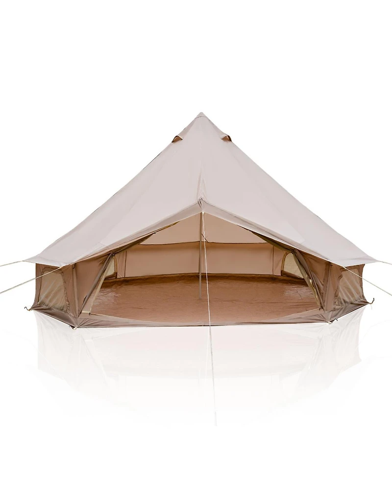 Streamdale Furniture 16.4Feet 4-Season Waterproof Bell Tent with Stove Jack for Glamping
