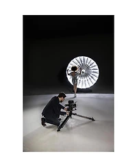 Manfrotto Nitrotech 608 Series Fluid Video Head with 645 Fast Twin Leg Carbon Fiber Tripod and Mid-Level Spreader
