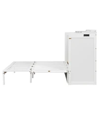 Streamdale Furniture Murphy Bed with Drawer, Sockets and Usb Ports