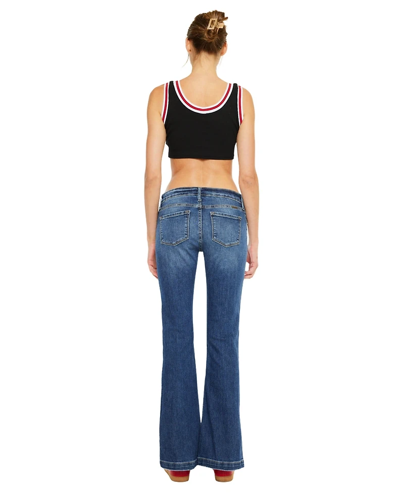 KanCan Women's Brea Low Rise Bootcut Jeans