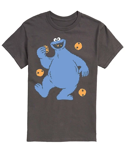Airwaves Men's Sesame Street Cookie Monster Short-Sleeve Graphic T-Shirt