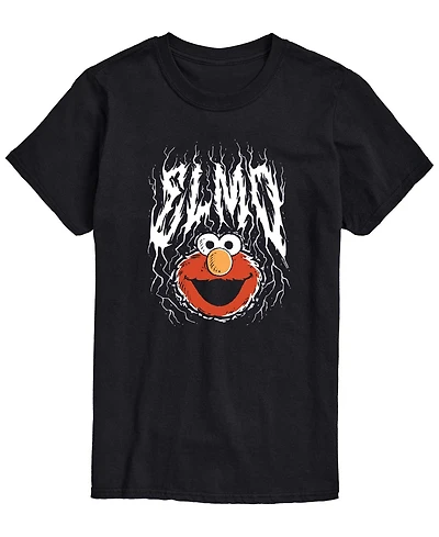 Airwaves Men's Sesame Street Metal Elmo Short-Sleeve Graphic T-Shirt