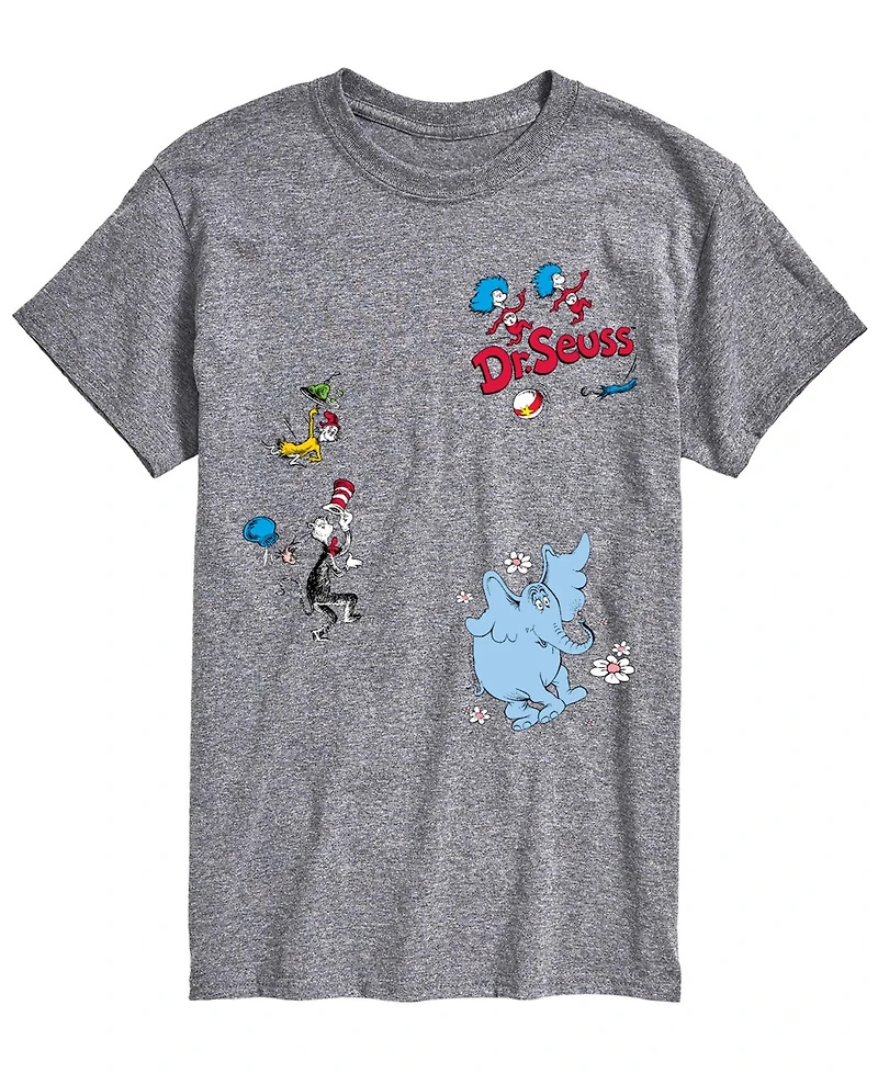 Airwaves Men's Dr. Seuss Cat The Hat & Sam I Am Horton Short-Sleeve Graphic T-Shirt