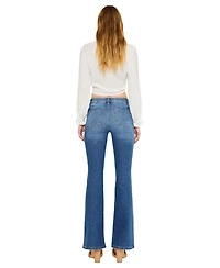 KanCan Women's Kasey High Rise Flare Jeans