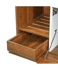 Streamdale Furniture 2-in-1 Modern Cat Litter Box Enclosure and Side Table