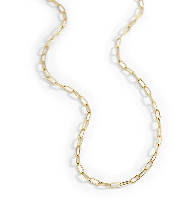 Mint & Lily Thin Paperclip Necklace