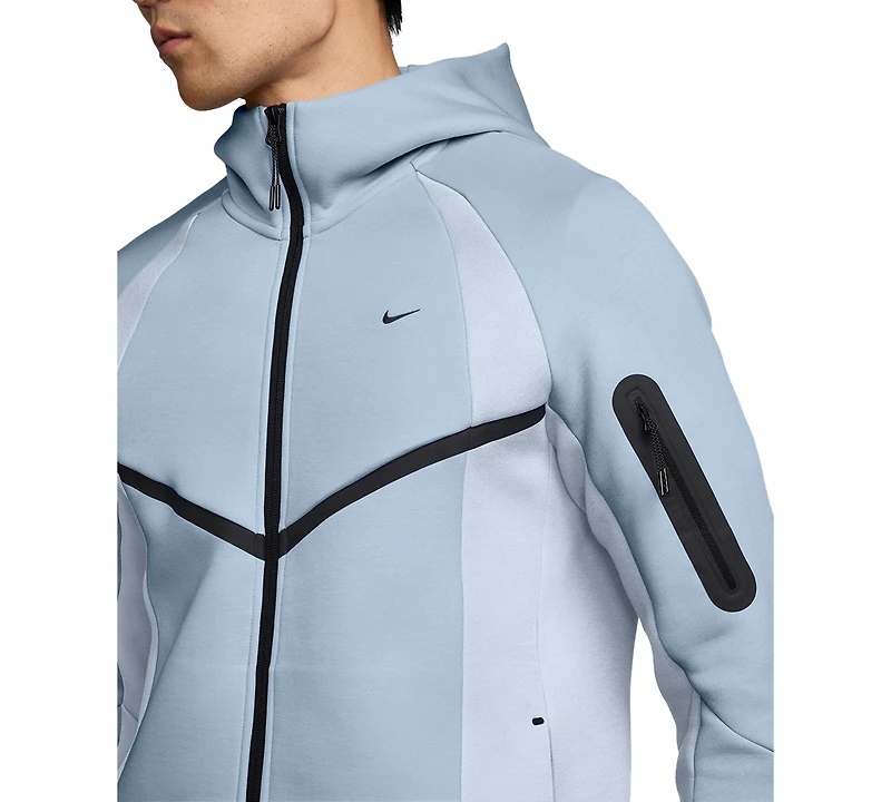 Nike Men's Tech Color-Block Full-Zip Fleece Sweatshirt
