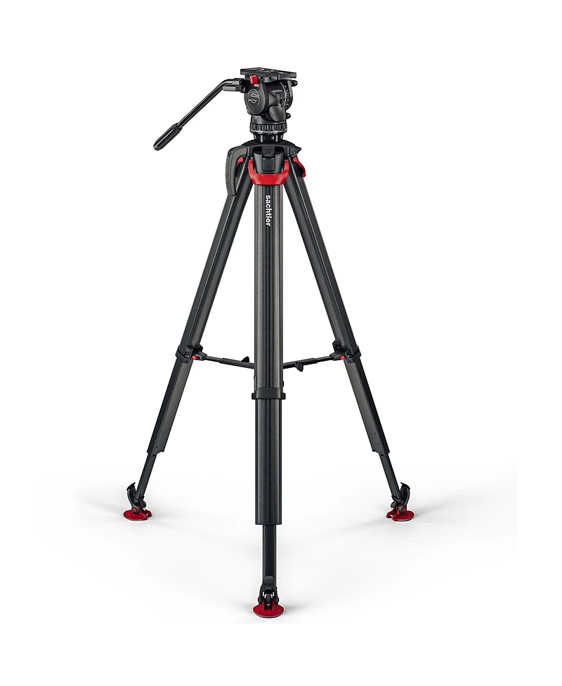 Sachtler aktiv8T Touch and Go Fluid Head System with flowtech75 Tripod and Mid-Level Spreader