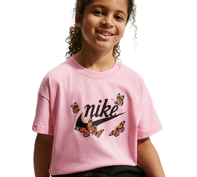 Nike Girls' 7-16 Sportswear Boxy Short-Sleeve T-Shirt