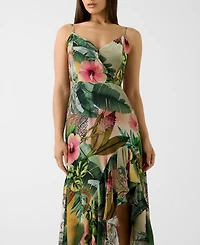 Guess Women's Tracie Printed Sleeveless Maxi Dress