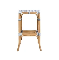 Butler Specialty Laguna 30.5 in. Seat Height Rectangular Rattan Backless Bar Stool