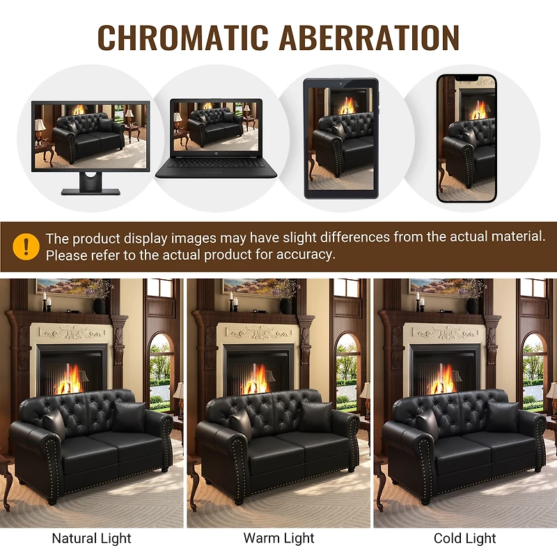 Streamdale Furniture Faux Leather Ottoman for Single, 2, and 3 Seater Sofas