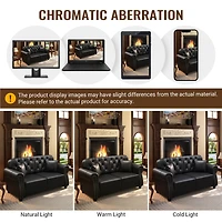 Streamdale Furniture Faux Leather Ottoman for Single, 2, and 3 Seater Sofas