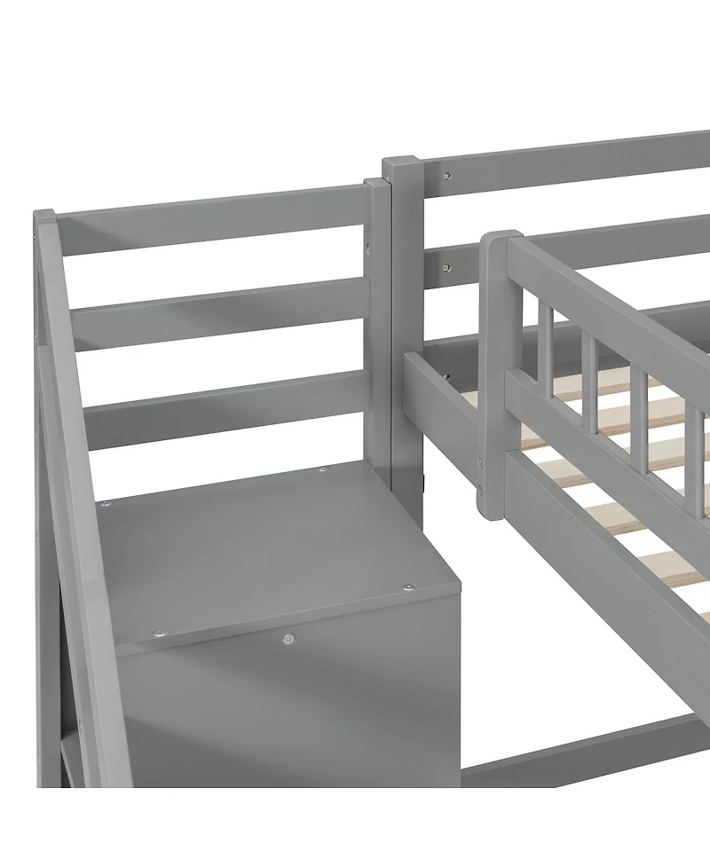 Streamdale Furniture Loft Bed with Two Chest of Drawers