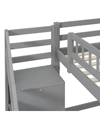 Streamdale Furniture Loft Bed with Two Chest of Drawers