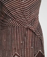 Dkny Women's Sleeveless Side Knot Midi Dress