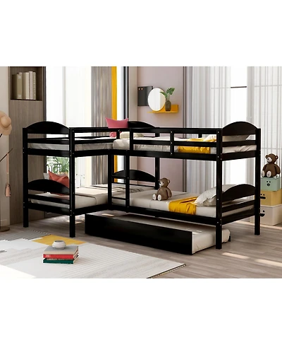 Streamdale Furniture L-Shaped Bunk bed with Trundle
