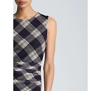Kenneth Cole Women's Sleeveless Side Ruched Midi Dress