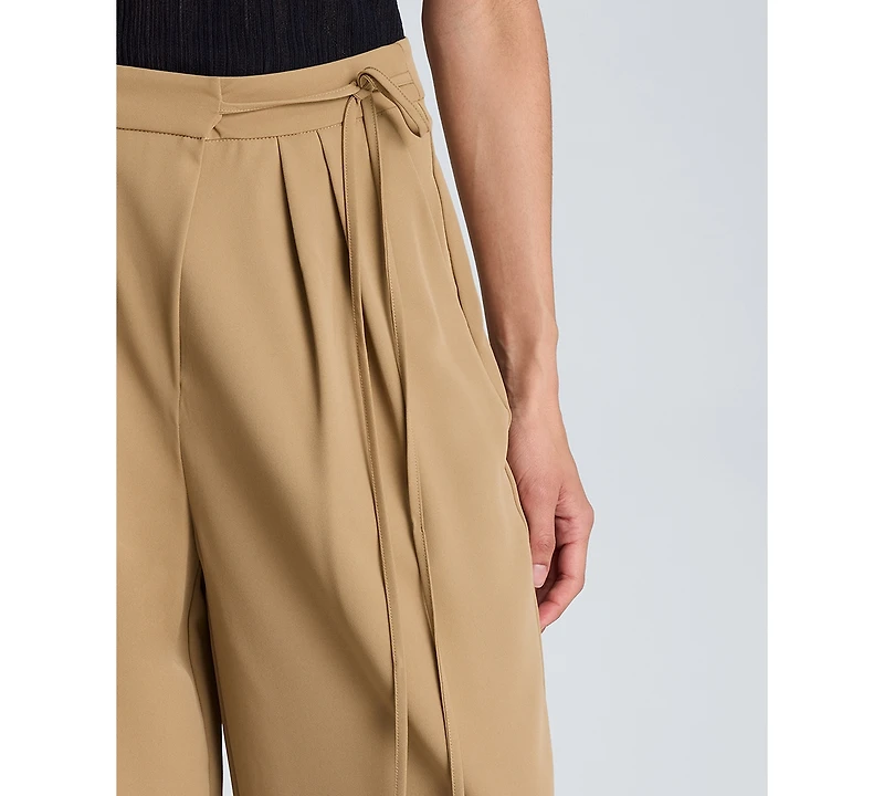 Kenneth Cole Women's Wide Leg Double Pleat Pants