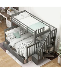 Streamdale Furniture Stairway Bunk Bed with Storage