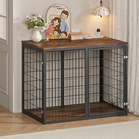 Streamdale Furniture 47'' Dog Crate Furniture with 3 Doors for Large and Medium Dogs