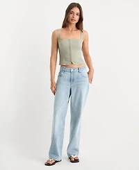 Good American Women's Blend Sleeveless Top