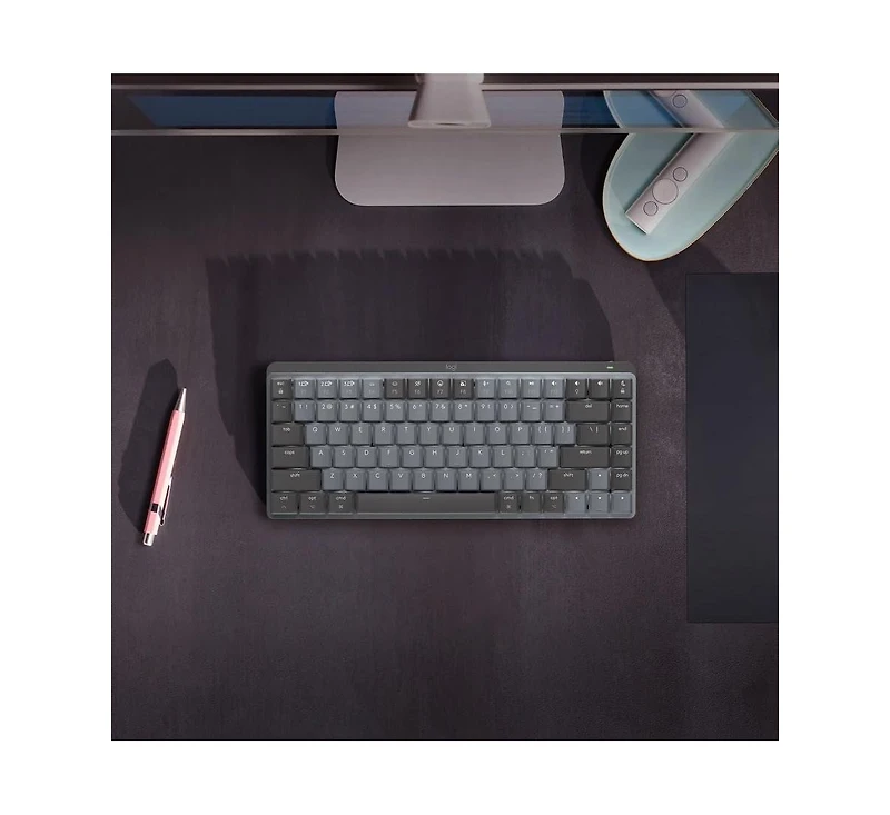 Logitech Mx Mechanical Mini for Mac: Wireless Illuminated Low-Profile Keyboard, Tactile Quiet