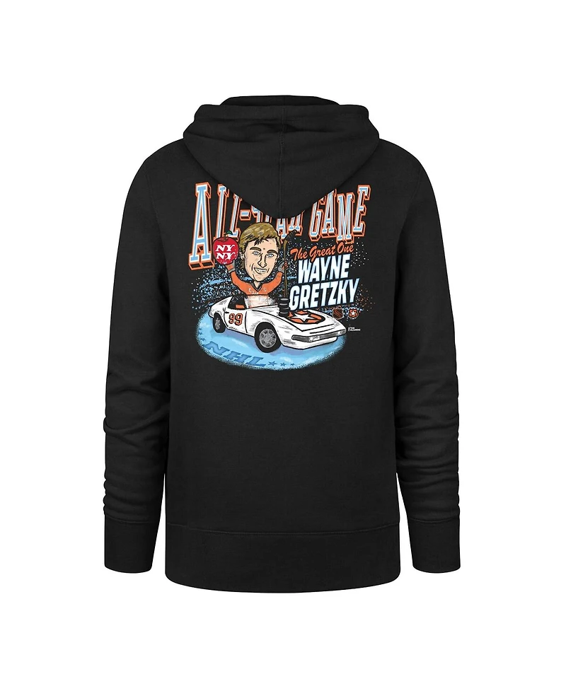'47 Brand Men's Wayne Gretzky Black 1983 Nhl All-Star Game 4 Goal Headline Hoodie