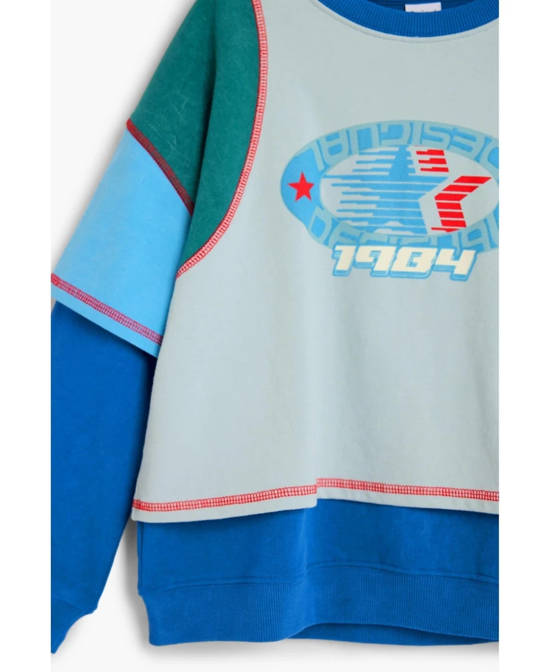 Desigual Boys's Combined sporty sweatshirt