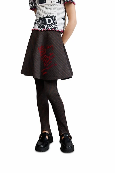 Desigual Girls's Short striped knit skirt