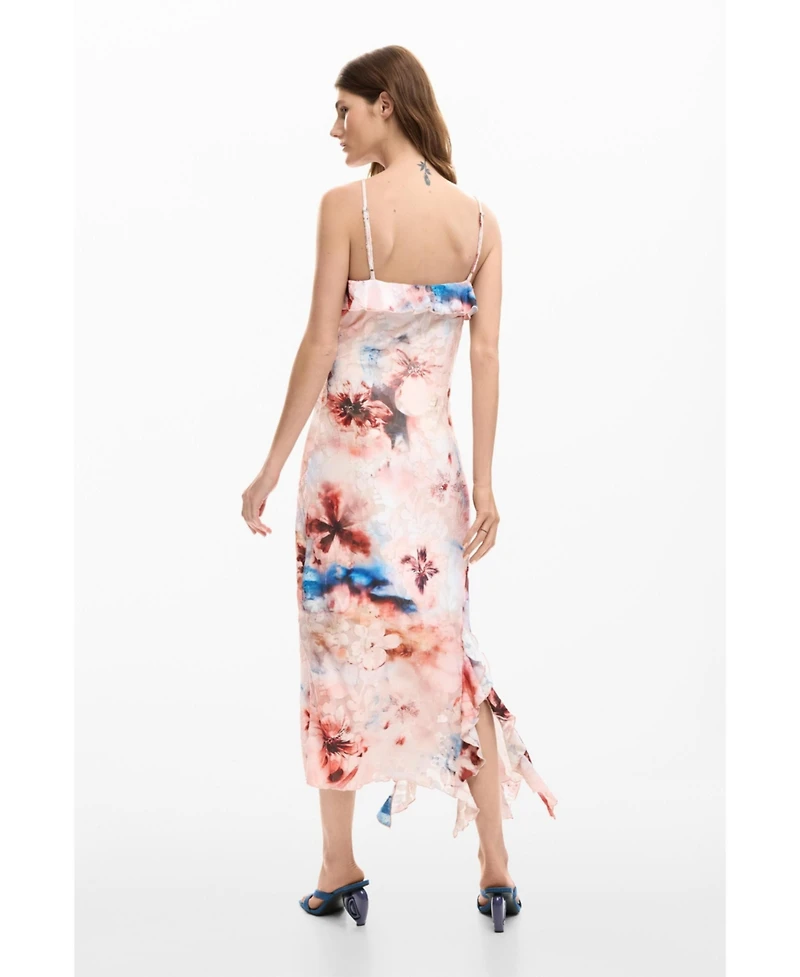 Desigual Women's Floral ruffle dress