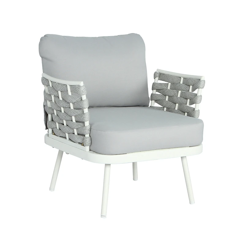 Streamdale Furniture Mariano Steel Club Chair Set of 2