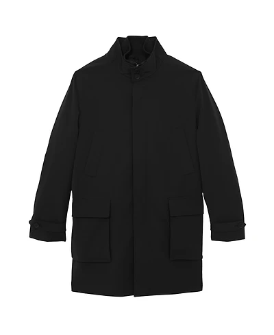Reiss Men's Player Hybrid Removable-Gilet Overcoat