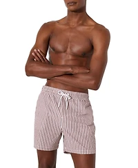 Reiss Men's Bay Seersucker Stripe Swim Shorts