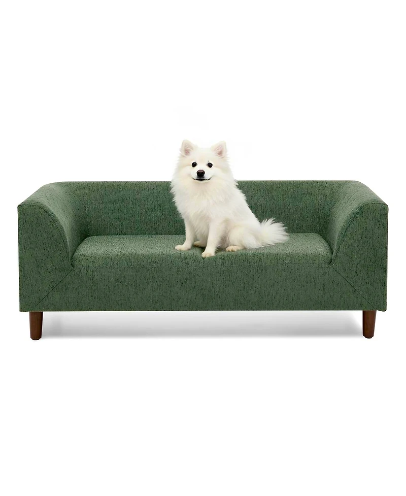 Streamdale Furniture Modern Rectangular Pet Sofa With Backrest And Armrests
