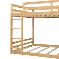 Streamdale Furniture Full Bunk Bed with Led Lights, Usb Ports, Storage Shelves and 2 Drawers
