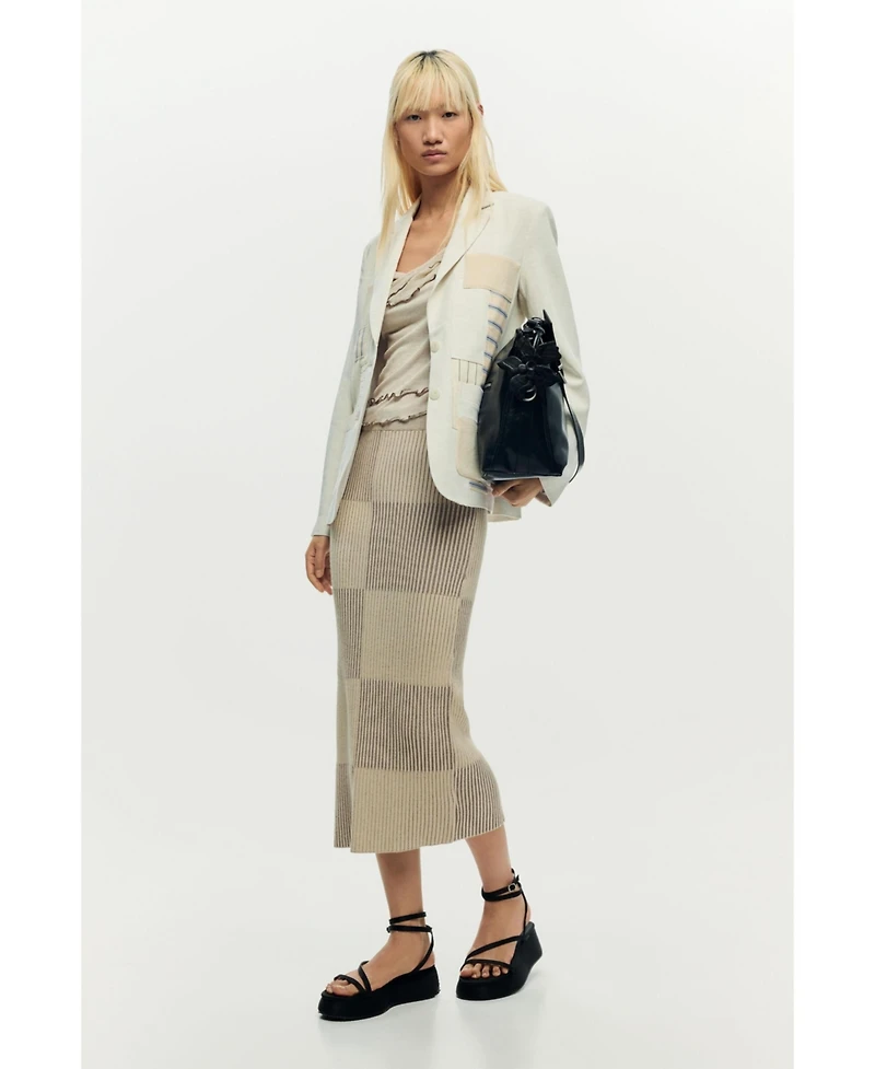 Desigual Women's patchwork blazer