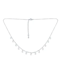 Bling Jewelry Simple Delicate Cocktail Fashion Crystal Thin Choker Necklace Adjustable